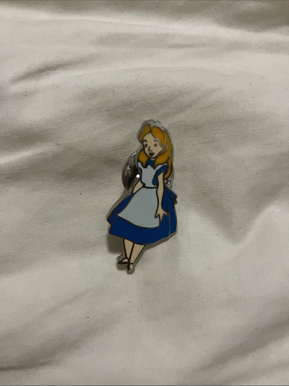 Alice Character Enamel Pin - Blue & Yellow